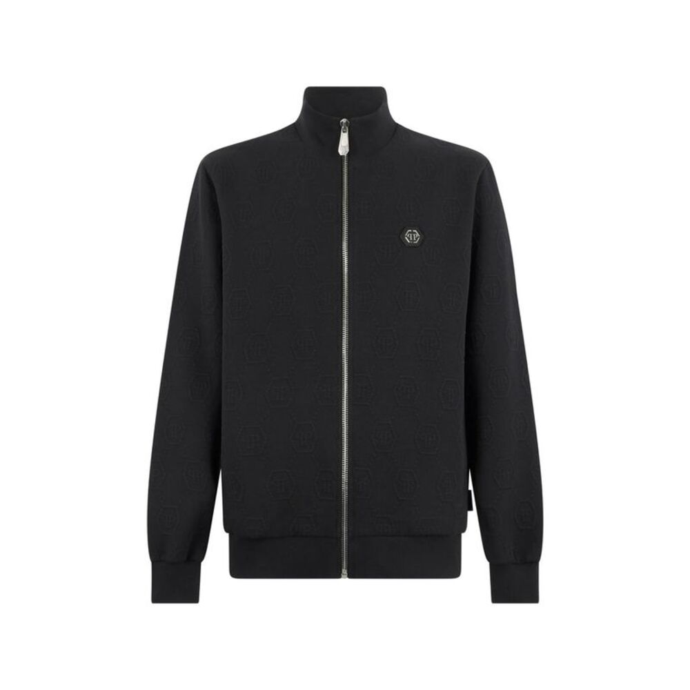 Philipp Plein Black Jackets - Sport Jackets & Windbreakers Men